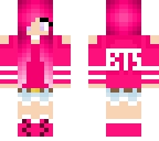 pink bts girl
