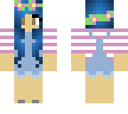 cute blue haired girl