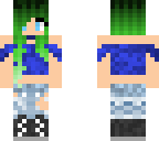 green hair girl