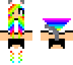 rainbow wolf girl