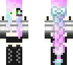 pastel girl with long braid