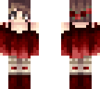 brunette-dark red tunic