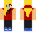 blond girl w/ red hoodie