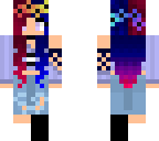 blue and pink tumbrl girl