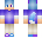 blue and purple wolf