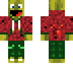 melon in a red hoodie