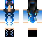blue neko warrior
