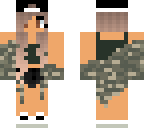 camo girl with hat