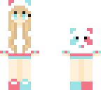 cotton candy panda girl