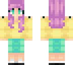 purple, yellow, and teal girl