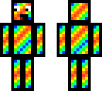 rainbow skin with black outline