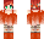 red head-dark orange
