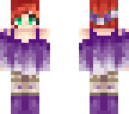 red head-dark purple
