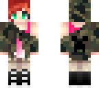 red head-pink & camo