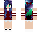 mixed wolf colored galaxy hair