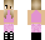 pink sleeveless top girl