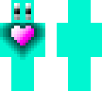 aqua with heart