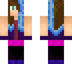 blue pastel emo girl