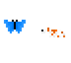 butterfly and dog