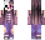 half skeleton girl