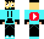 blue and black man/youtube man