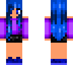 girl with blue eyes and hair