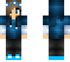 girl with blue jacket