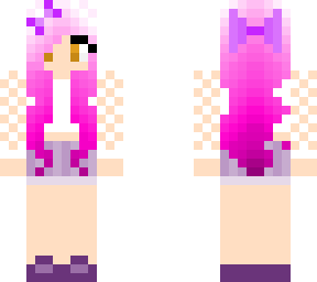 girl with pink hair