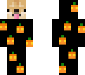 halloween doge with pumpkins