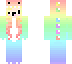 kawaii pastel rainbow dino