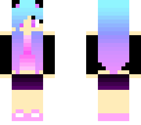 Pastel Gradient girlfriend skin | Minecraft Skin