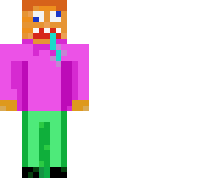 purple/green unmatched noob skin1