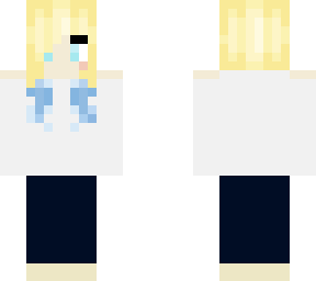 blonde and blue haired girl kassey