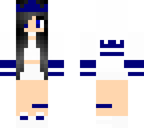 cool black haird girl in blue