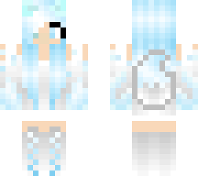 ice-wolf girl skin: remade (i do not own anything!)