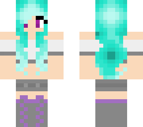icy purple gamer girl