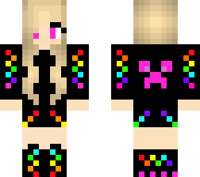 rainbow creeper girl