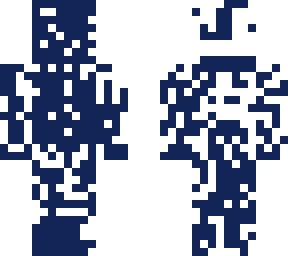 black corrupted with blue!