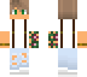 boy with suspenders