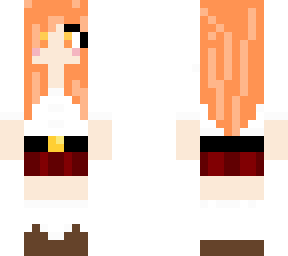 orange haired school girl.