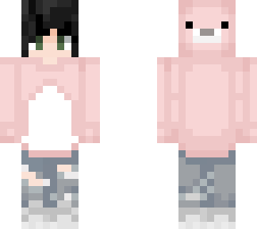 pink bear hoodie