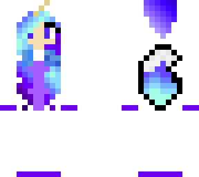 unicornio azul