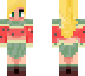 watermelon w/ vine skirt
