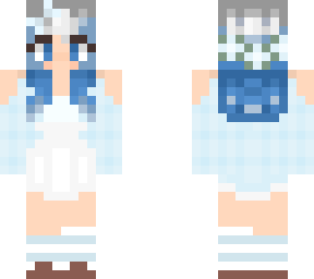 blue hair/dress girlie