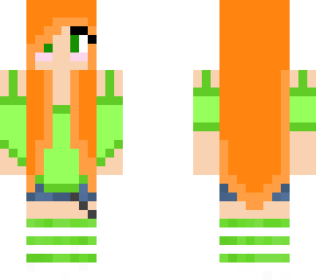girl with orange hair.