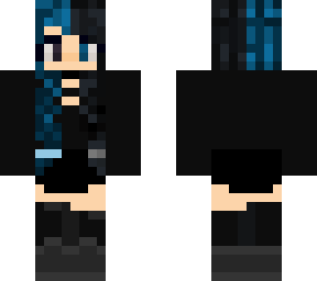 goth blue hair