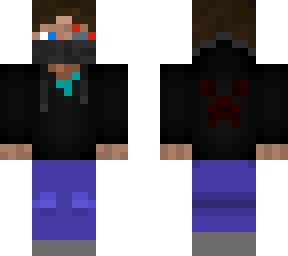 minecraft boy with 1 eye