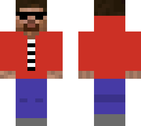 heqanor real minecraft skin i red edition