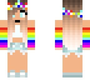 rainbow flower girl