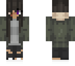 two eye colored raven